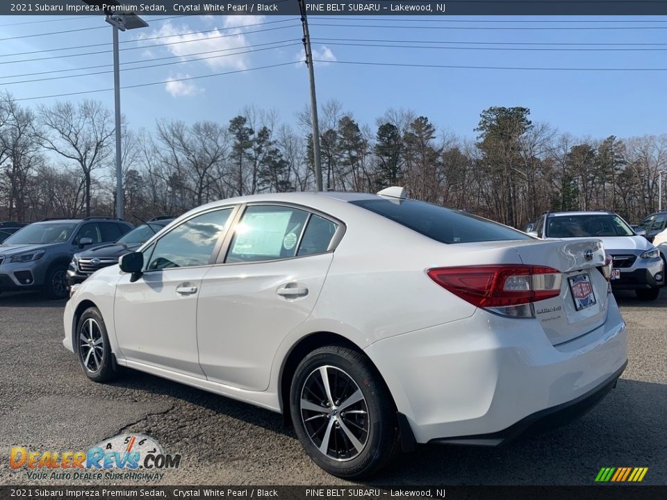 2021 Subaru Impreza Premium Sedan Crystal White Pearl / Black Photo #6