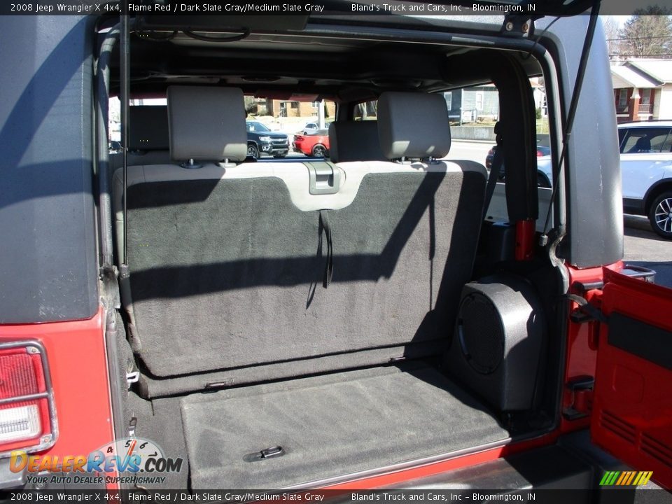 2008 Jeep Wrangler X 4x4 Flame Red / Dark Slate Gray/Medium Slate Gray Photo #9
