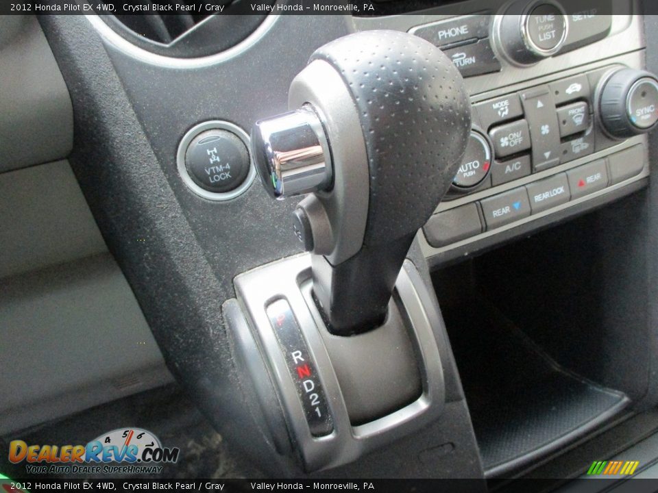 2012 Honda Pilot EX 4WD Crystal Black Pearl / Gray Photo #15
