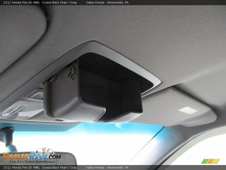 2012 Honda Pilot EX 4WD Crystal Black Pearl / Gray Photo #18