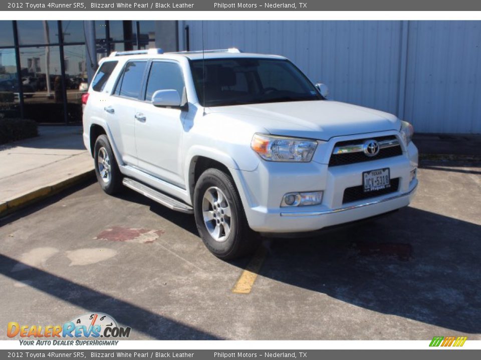 2012 Toyota 4Runner SR5 Blizzard White Pearl / Black Leather Photo #2