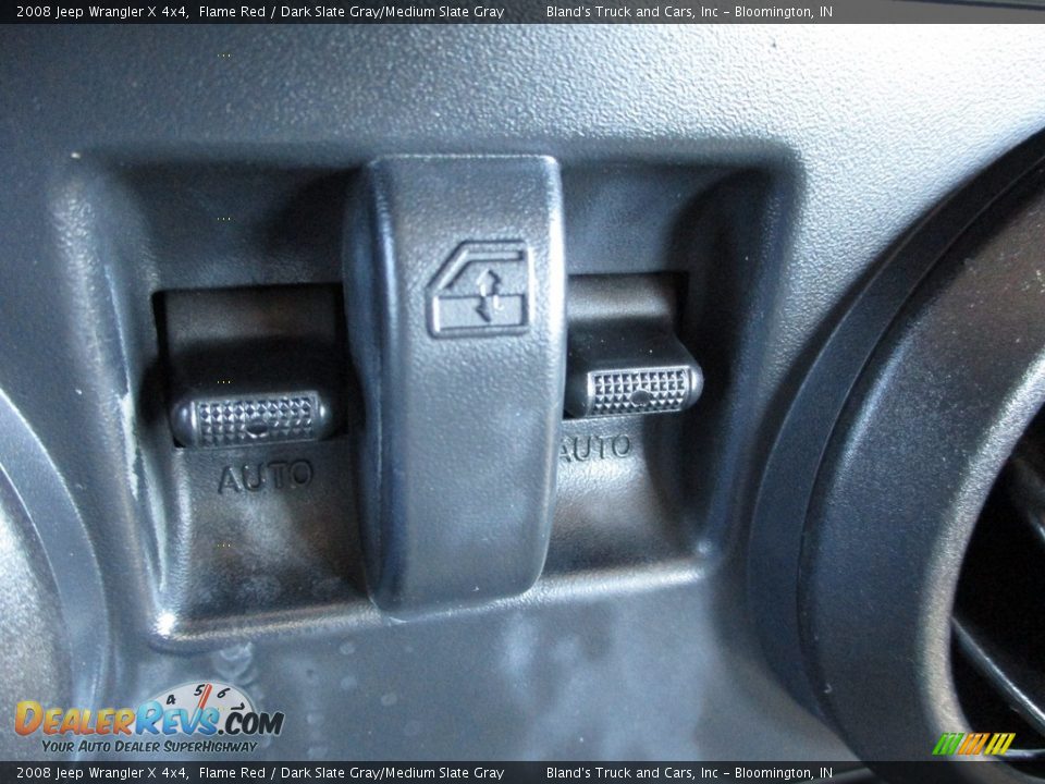 2008 Jeep Wrangler X 4x4 Flame Red / Dark Slate Gray/Medium Slate Gray Photo #16