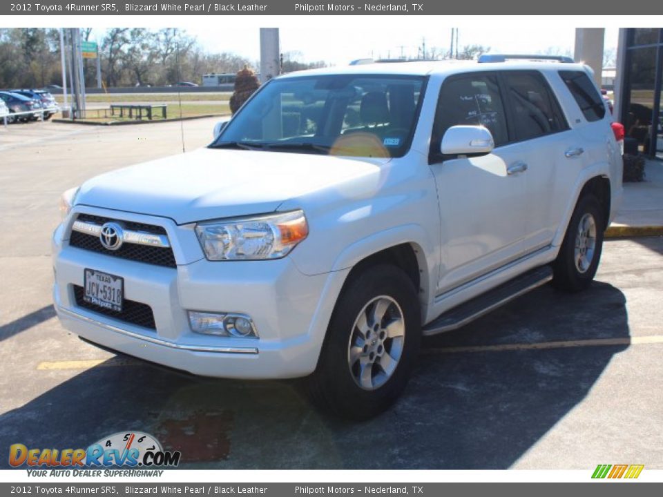 2012 Toyota 4Runner SR5 Blizzard White Pearl / Black Leather Photo #4