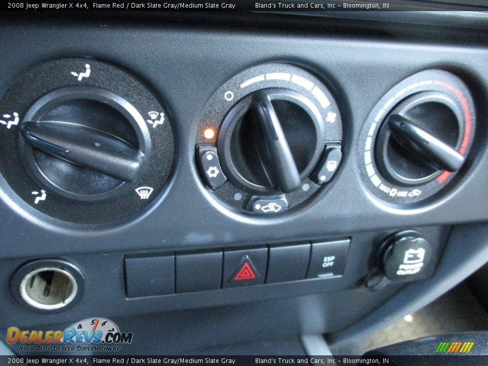2008 Jeep Wrangler X 4x4 Flame Red / Dark Slate Gray/Medium Slate Gray Photo #17