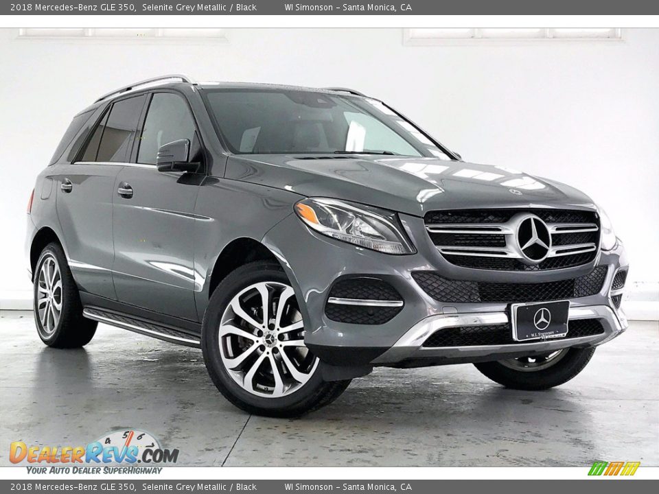 2018 Mercedes-Benz GLE 350 Selenite Grey Metallic / Black Photo #34