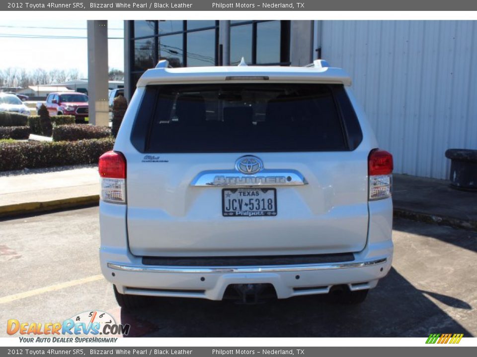 2012 Toyota 4Runner SR5 Blizzard White Pearl / Black Leather Photo #6