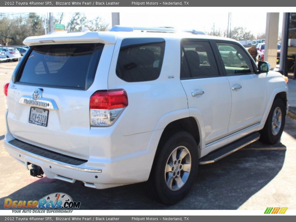 2012 Toyota 4Runner SR5 Blizzard White Pearl / Black Leather Photo #7