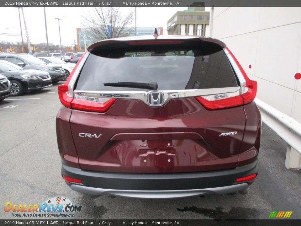 2019 Honda CR-V EX-L AWD Basque Red Pearl II / Gray Photo #4
