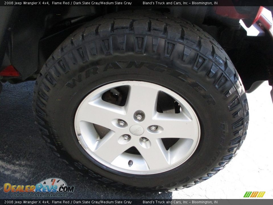2008 Jeep Wrangler X 4x4 Flame Red / Dark Slate Gray/Medium Slate Gray Photo #21