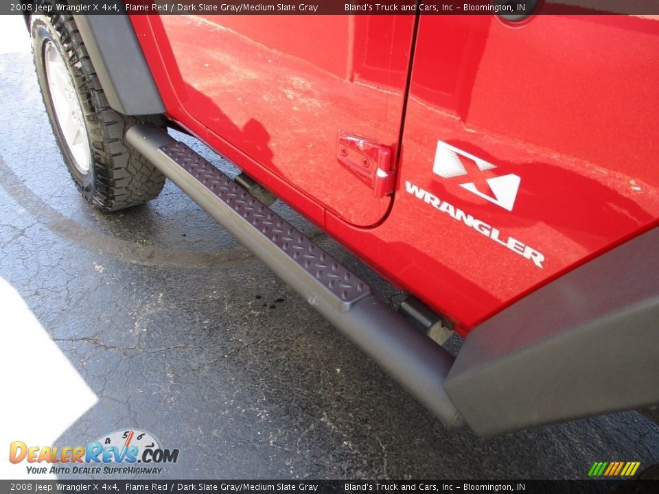 2008 Jeep Wrangler X 4x4 Flame Red / Dark Slate Gray/Medium Slate Gray Photo #23