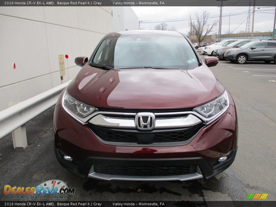 2019 Honda CR-V EX-L AWD Basque Red Pearl II / Gray Photo #8