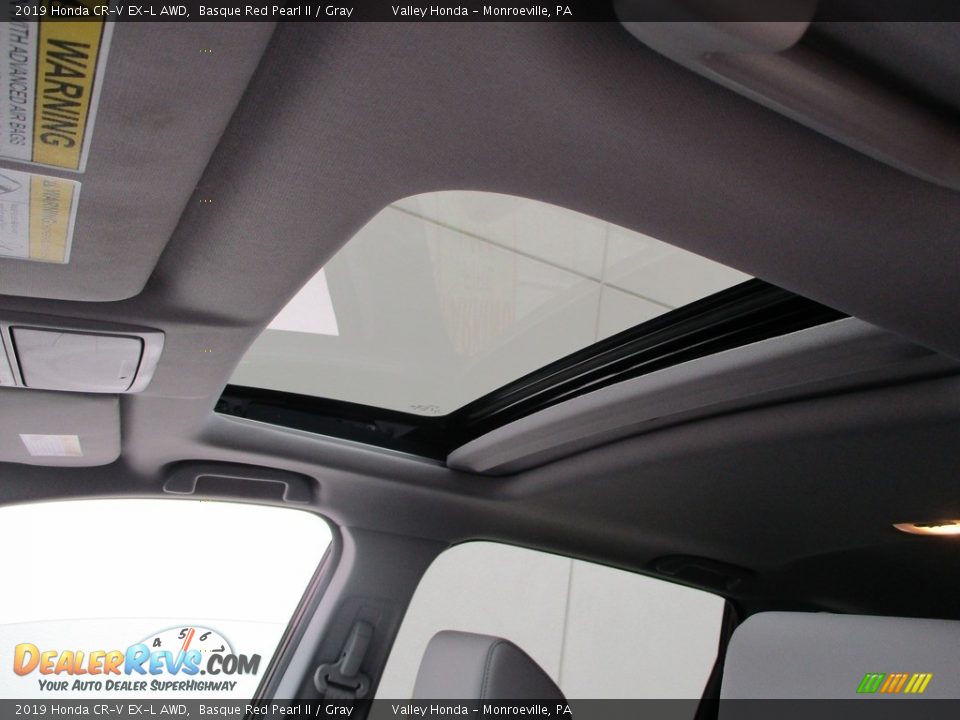 2019 Honda CR-V EX-L AWD Basque Red Pearl II / Gray Photo #11