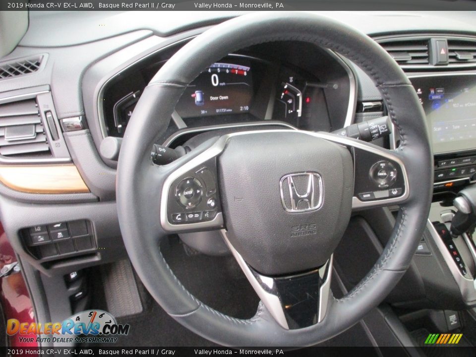 2019 Honda CR-V EX-L AWD Basque Red Pearl II / Gray Photo #14
