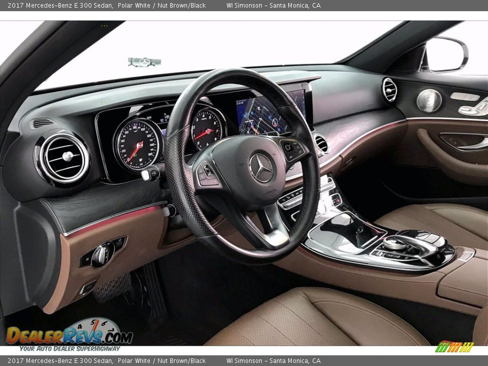 Nut Brown/Black Interior - 2017 Mercedes-Benz E 300 Sedan Photo #14