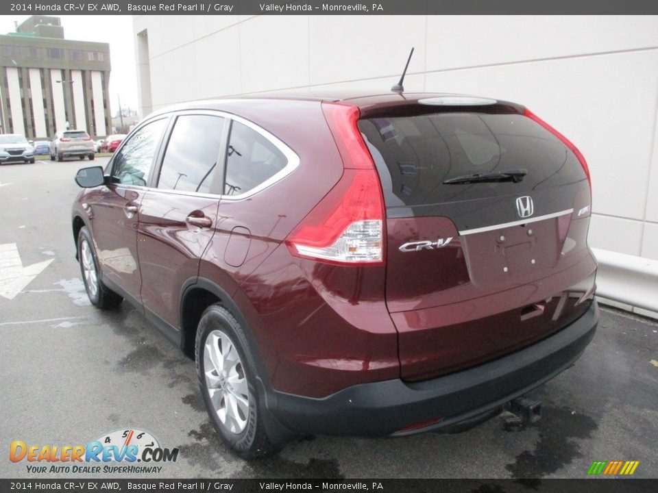 2014 Honda CR-V EX AWD Basque Red Pearl II / Gray Photo #3