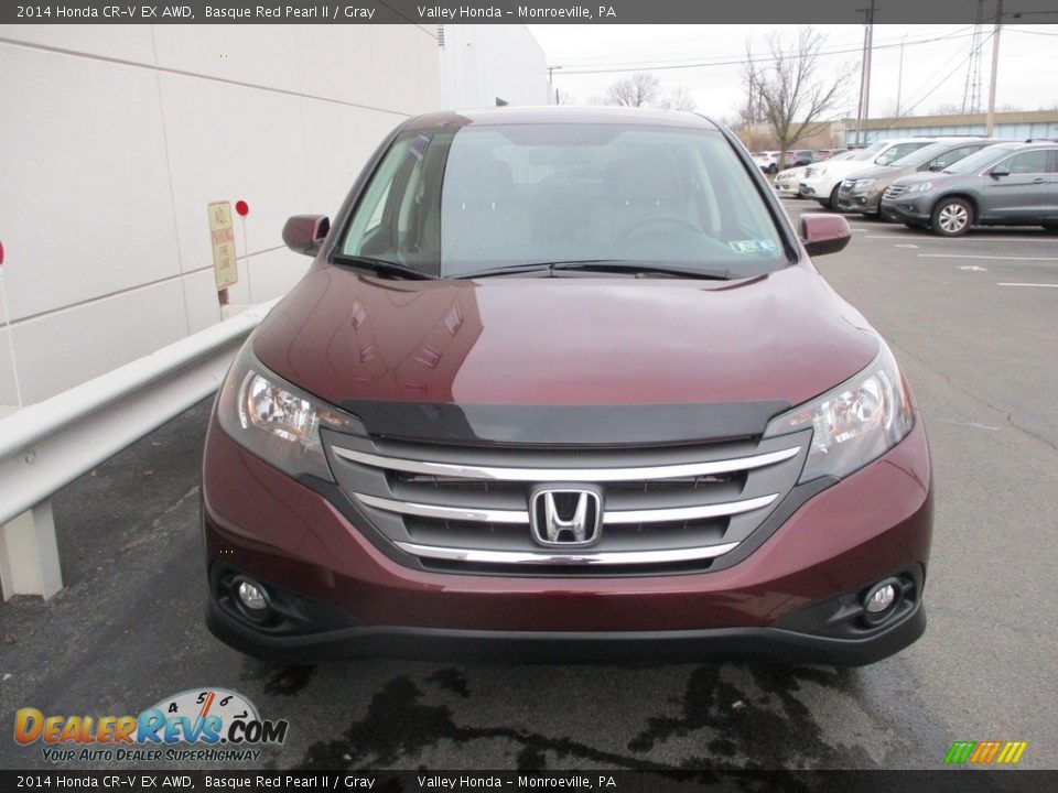 2014 Honda CR-V EX AWD Basque Red Pearl II / Gray Photo #8