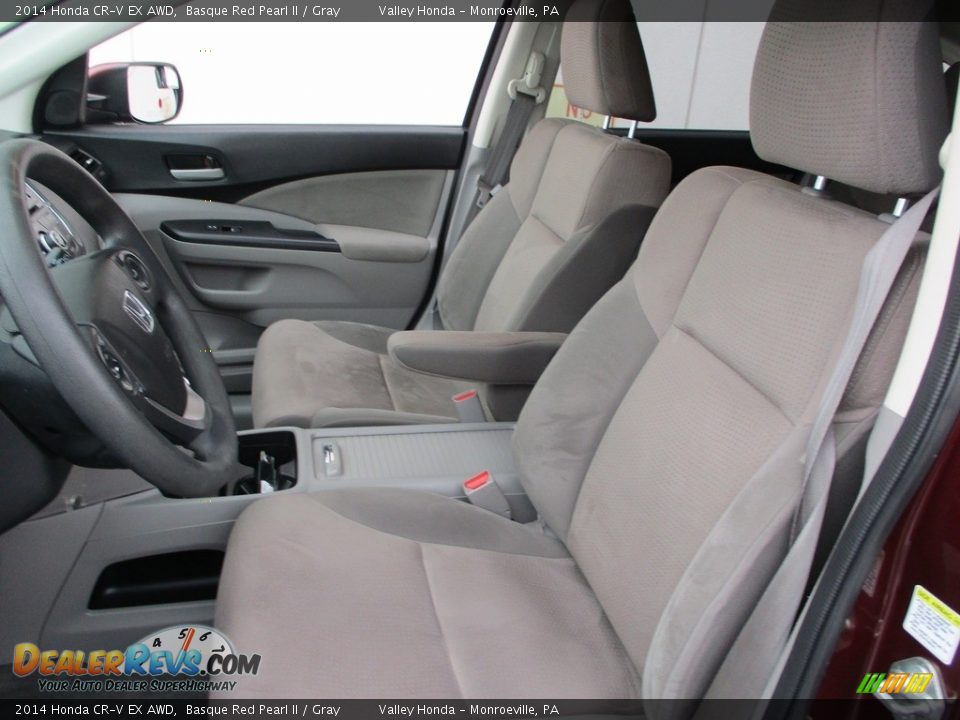 2014 Honda CR-V EX AWD Basque Red Pearl II / Gray Photo #12