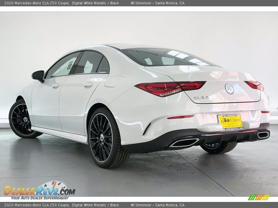 2020 Mercedes-Benz CLA 250 Coupe Digital White Metallic / Black Photo #2