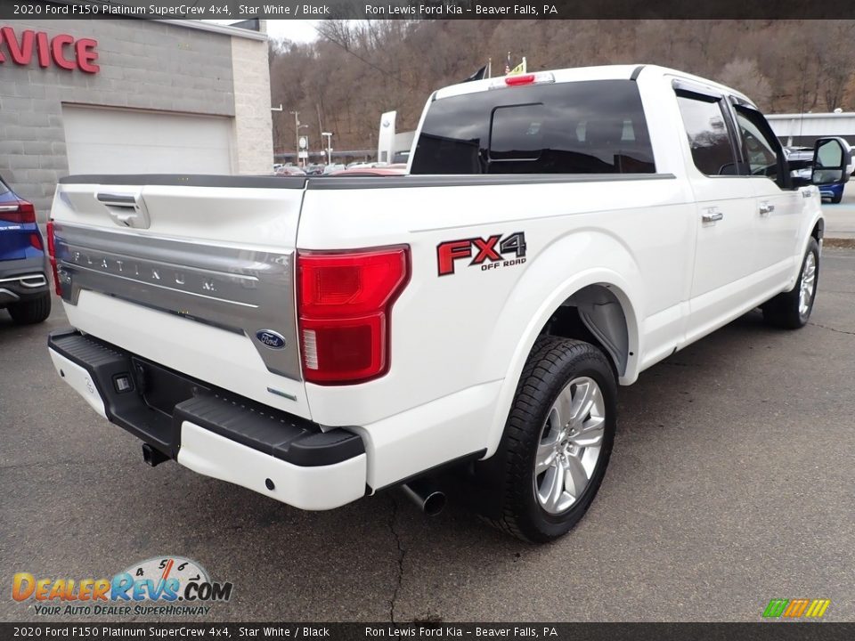 2020 Ford F150 Platinum SuperCrew 4x4 Star White / Black Photo #2