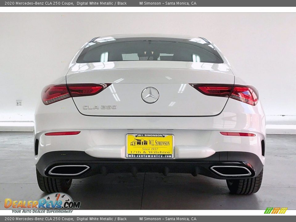 2020 Mercedes-Benz CLA 250 Coupe Digital White Metallic / Black Photo #3