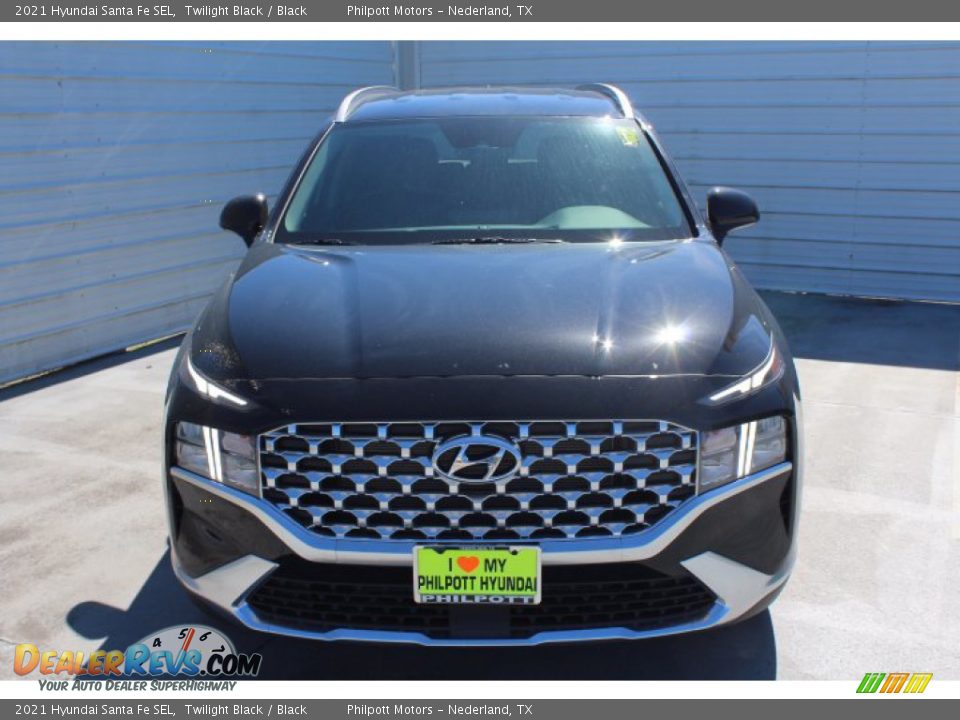 2021 Hyundai Santa Fe SEL Twilight Black / Black Photo #3