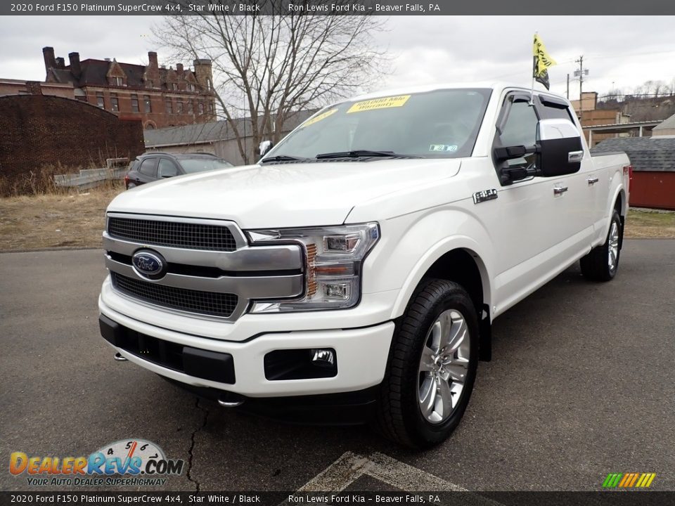 2020 Ford F150 Platinum SuperCrew 4x4 Star White / Black Photo #5