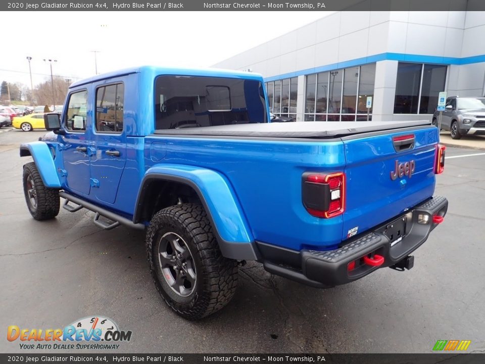 2020 Jeep Gladiator Rubicon 4x4 Hydro Blue Pearl / Black Photo #4