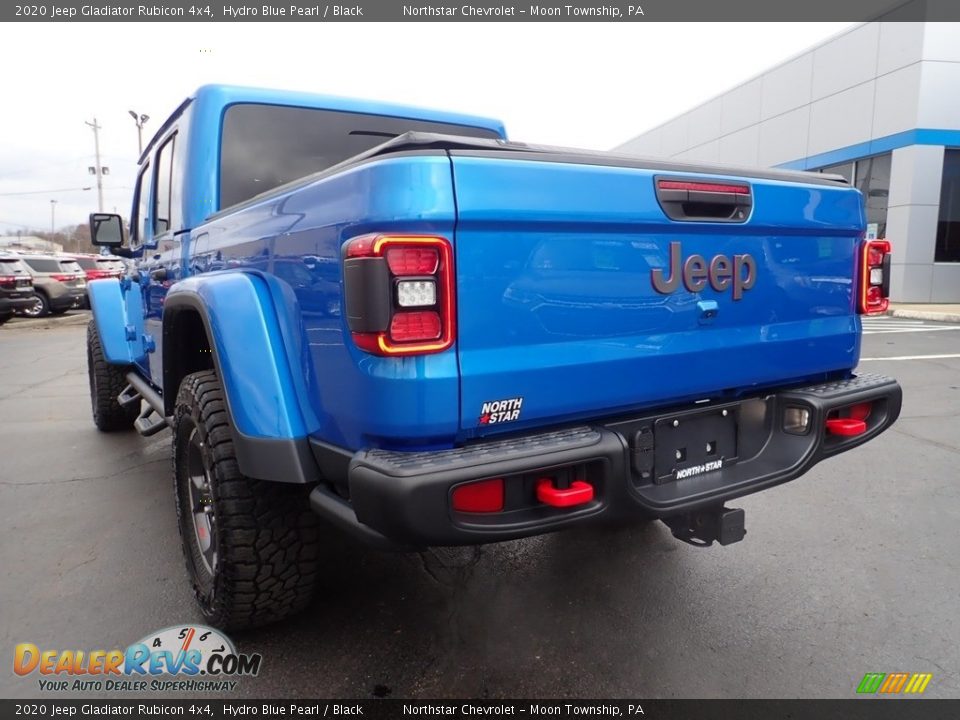 2020 Jeep Gladiator Rubicon 4x4 Hydro Blue Pearl / Black Photo #5