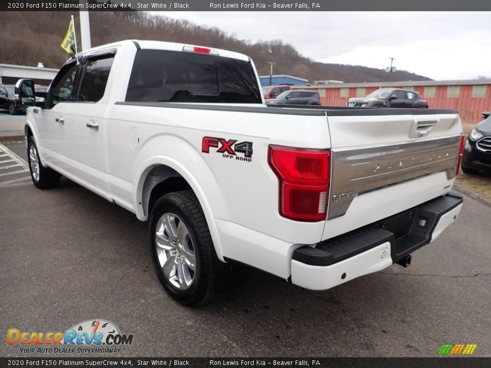 2020 Ford F150 Platinum SuperCrew 4x4 Star White / Black Photo #7