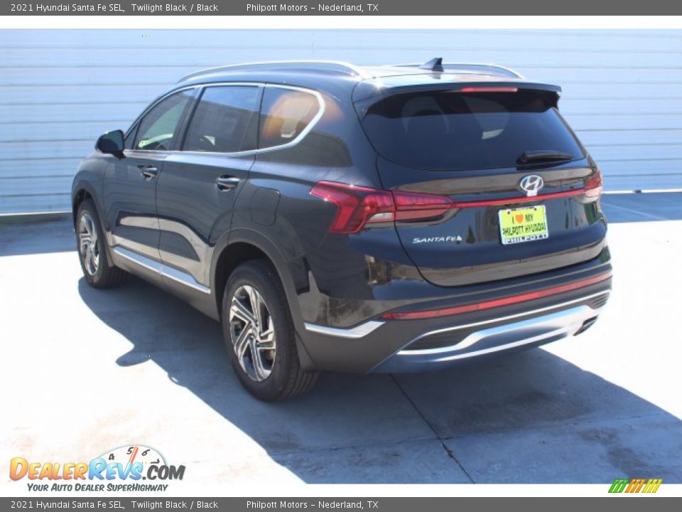 2021 Hyundai Santa Fe SEL Twilight Black / Black Photo #6