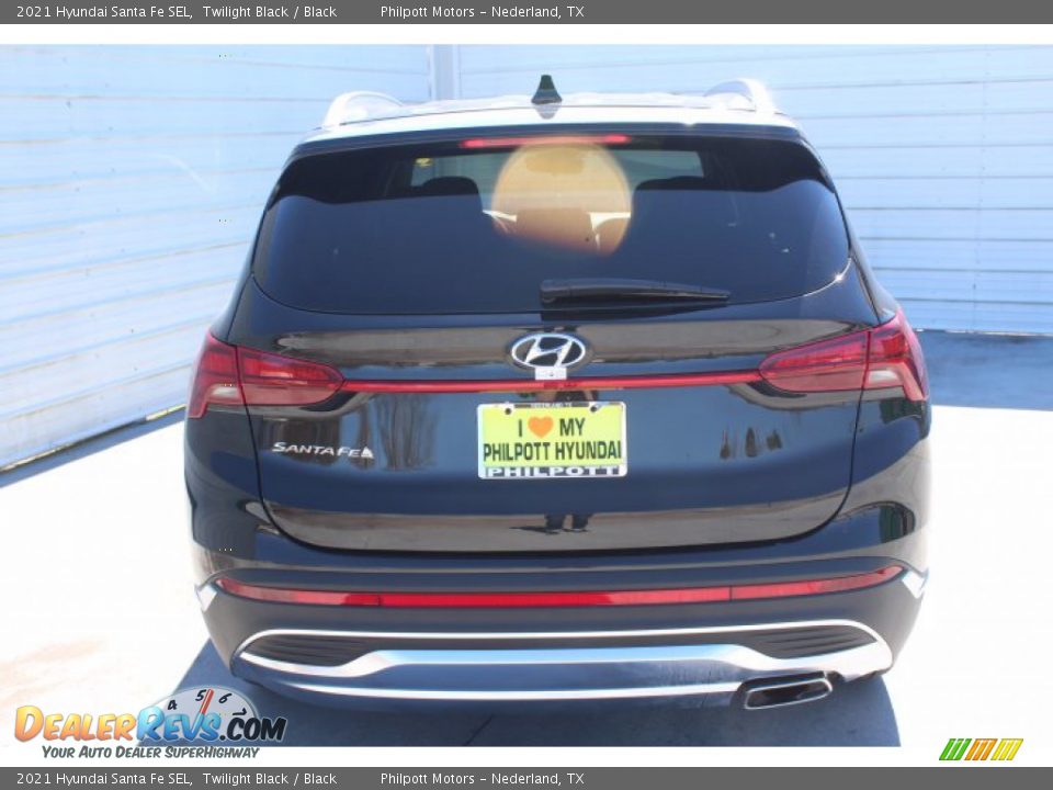 2021 Hyundai Santa Fe SEL Twilight Black / Black Photo #7