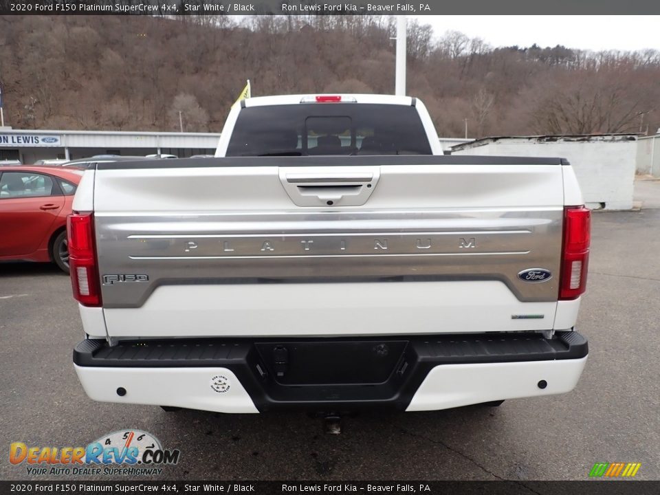 2020 Ford F150 Platinum SuperCrew 4x4 Star White / Black Photo #8