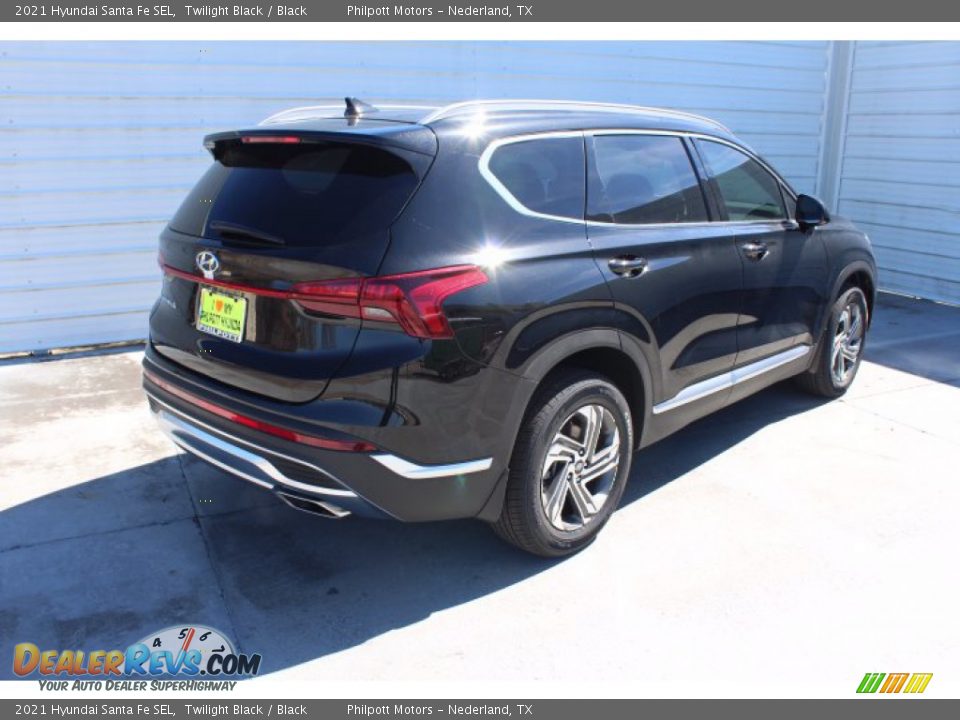 2021 Hyundai Santa Fe SEL Twilight Black / Black Photo #8