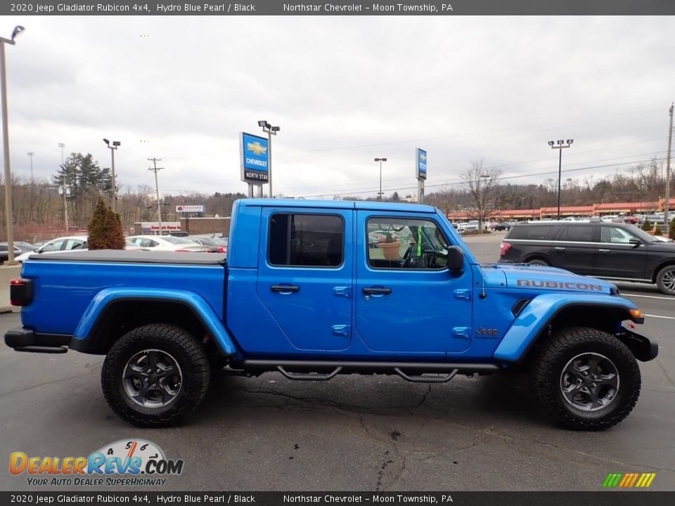 2020 Jeep Gladiator Rubicon 4x4 Hydro Blue Pearl / Black Photo #9