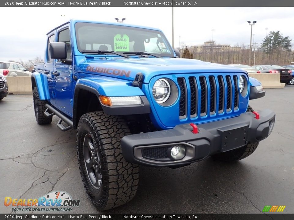 2020 Jeep Gladiator Rubicon 4x4 Hydro Blue Pearl / Black Photo #11