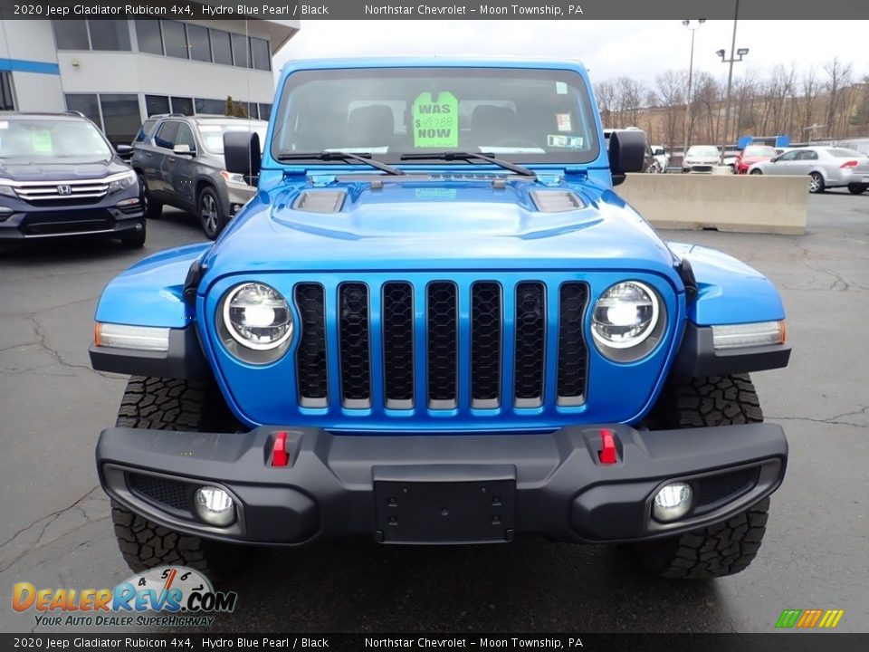 2020 Jeep Gladiator Rubicon 4x4 Hydro Blue Pearl / Black Photo #12