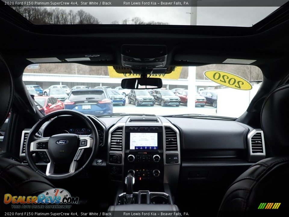 2020 Ford F150 Platinum SuperCrew 4x4 Star White / Black Photo #14