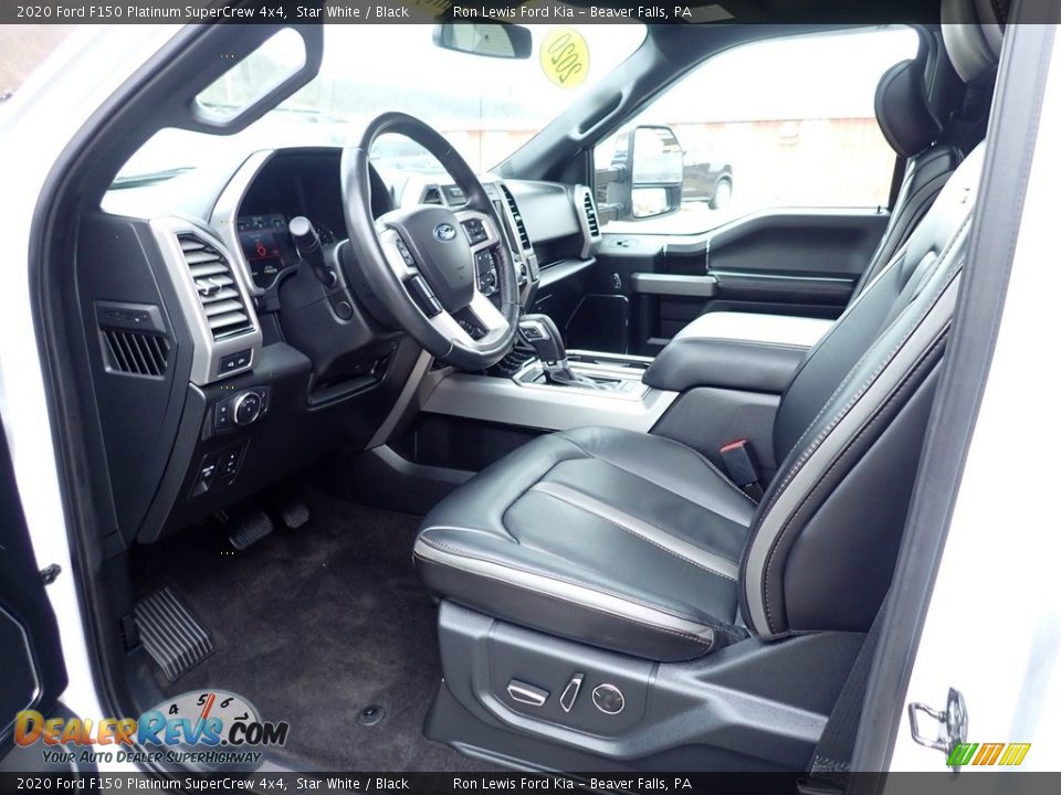 2020 Ford F150 Platinum SuperCrew 4x4 Star White / Black Photo #15