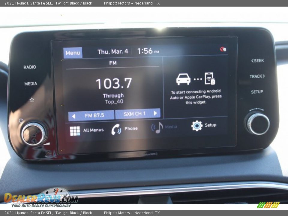 2021 Hyundai Santa Fe SEL Twilight Black / Black Photo #15
