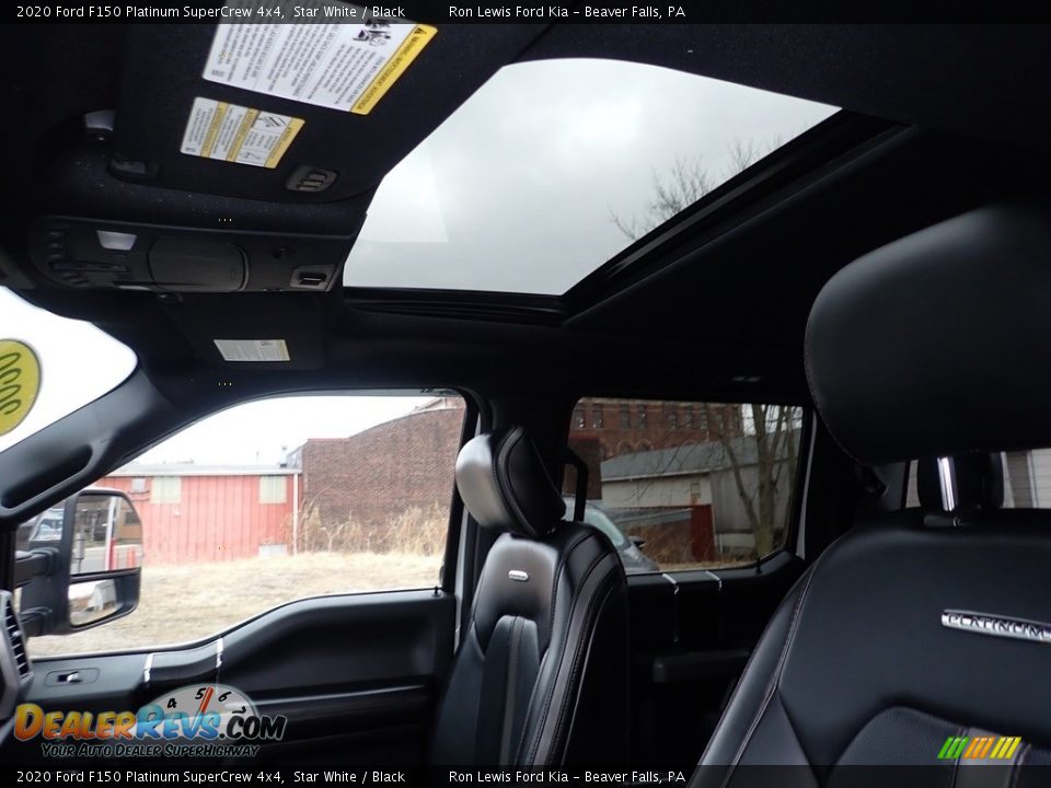 2020 Ford F150 Platinum SuperCrew 4x4 Star White / Black Photo #18