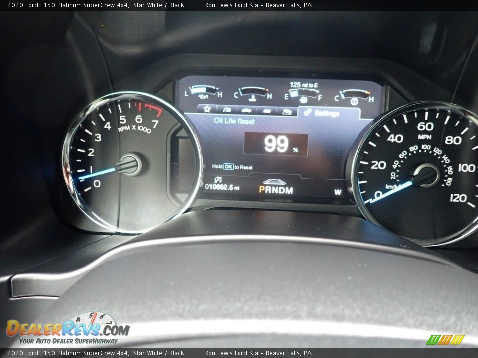 2020 Ford F150 Platinum SuperCrew 4x4 Star White / Black Photo #21
