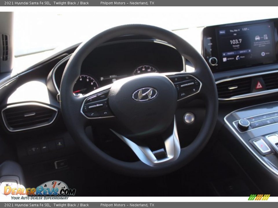 2021 Hyundai Santa Fe SEL Twilight Black / Black Photo #22