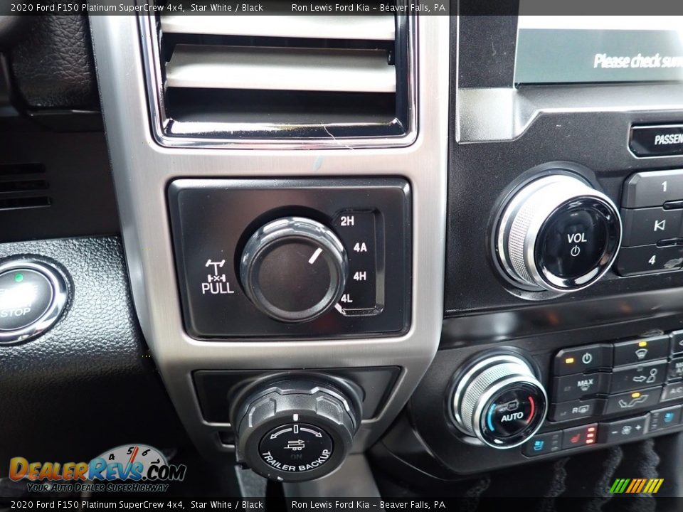2020 Ford F150 Platinum SuperCrew 4x4 Star White / Black Photo #26
