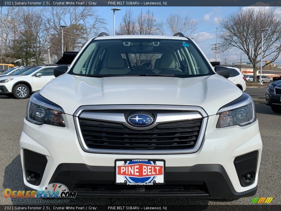 2021 Subaru Forester 2.5i Crystal White Pearl / Gray Photo #3