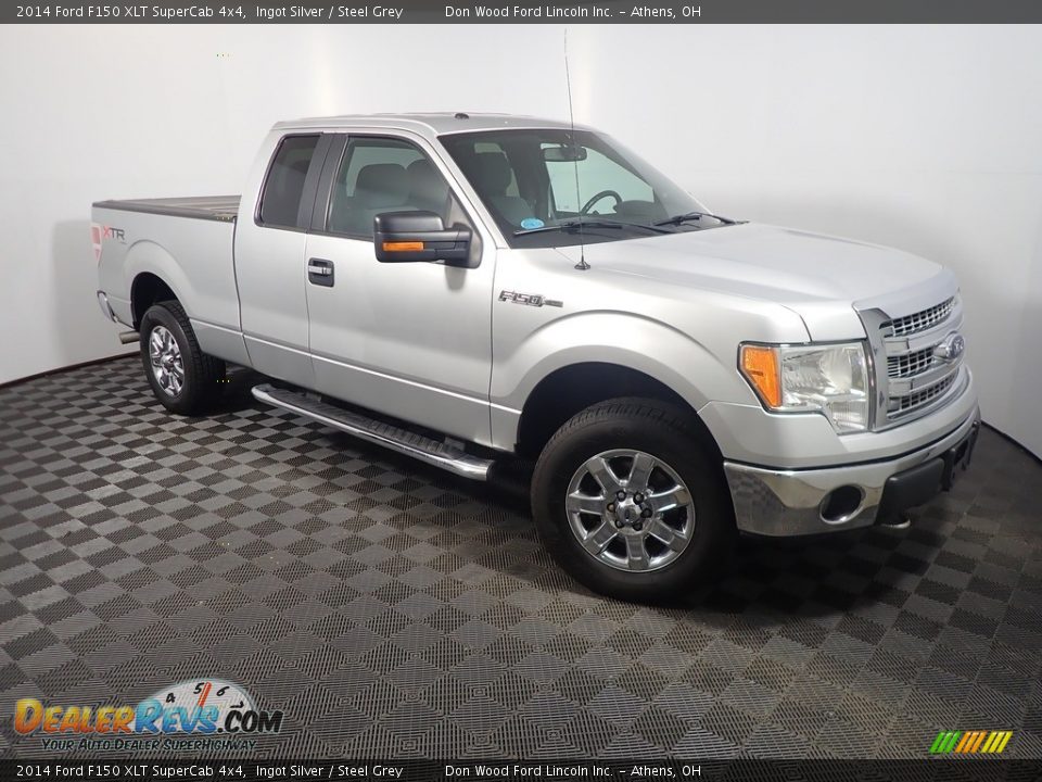 2014 Ford F150 XLT SuperCab 4x4 Ingot Silver / Steel Grey Photo #3