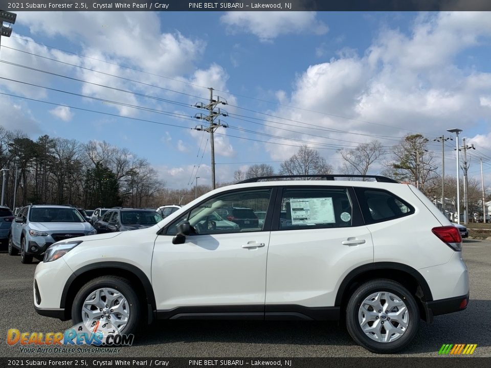 2021 Subaru Forester 2.5i Crystal White Pearl / Gray Photo #4