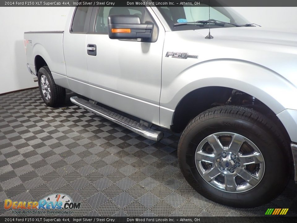 2014 Ford F150 XLT SuperCab 4x4 Ingot Silver / Steel Grey Photo #4