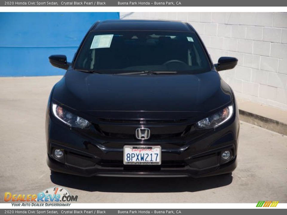 2020 Honda Civic Sport Sedan Crystal Black Pearl / Black Photo #7