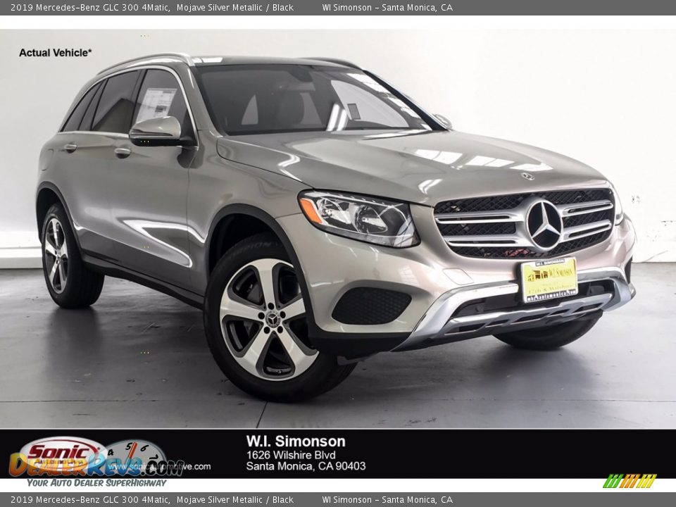 2019 Mercedes-Benz GLC 300 4Matic Mojave Silver Metallic / Black Photo #1