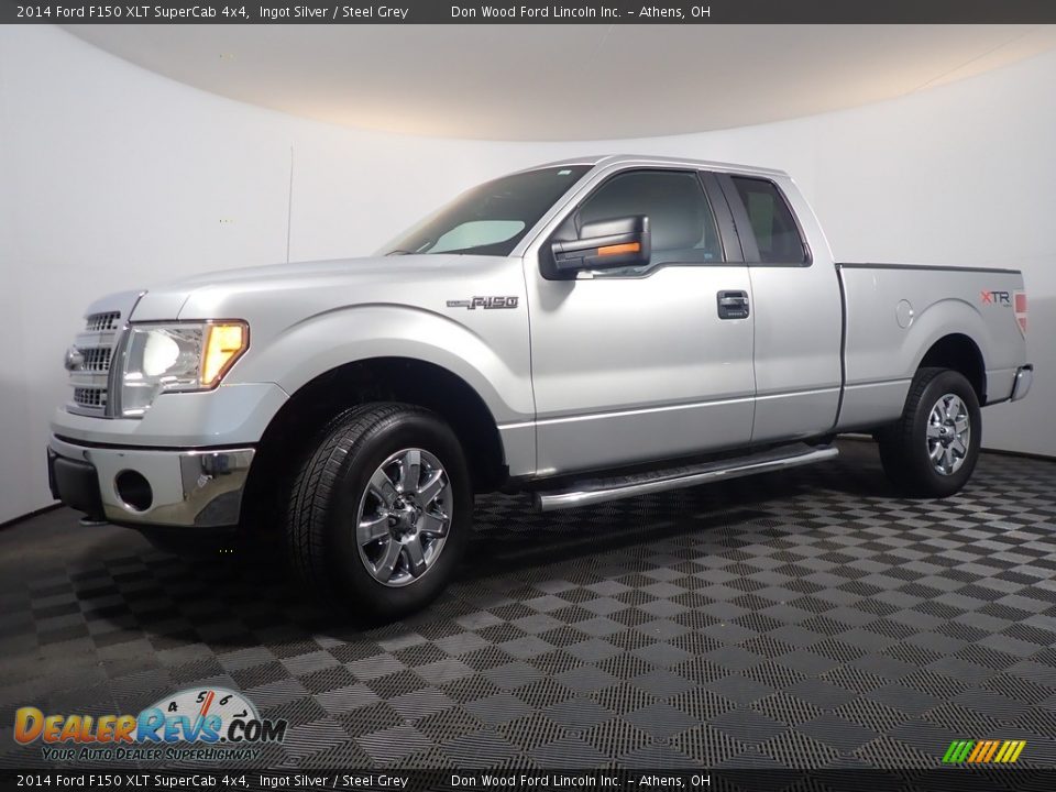 2014 Ford F150 XLT SuperCab 4x4 Ingot Silver / Steel Grey Photo #8